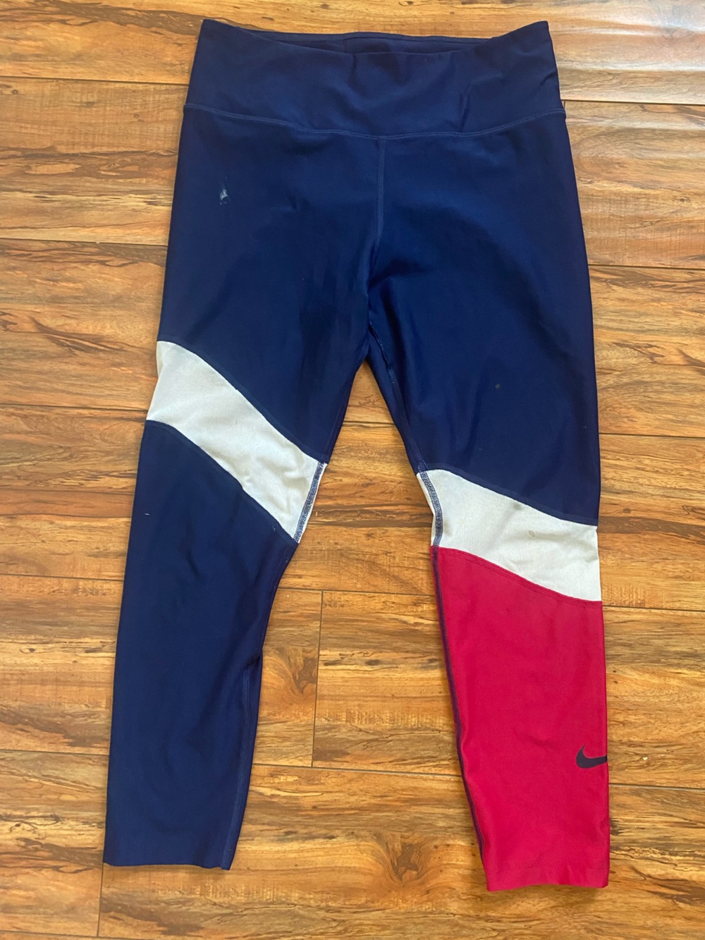 Nike Women’s Navy, Red & White Colorblock Joggers